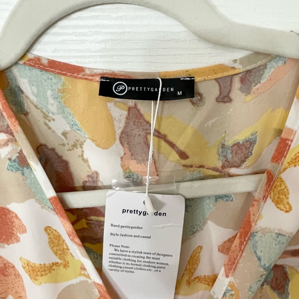 Floral Wrap Dress in Multicolor - Picture 3 of 5